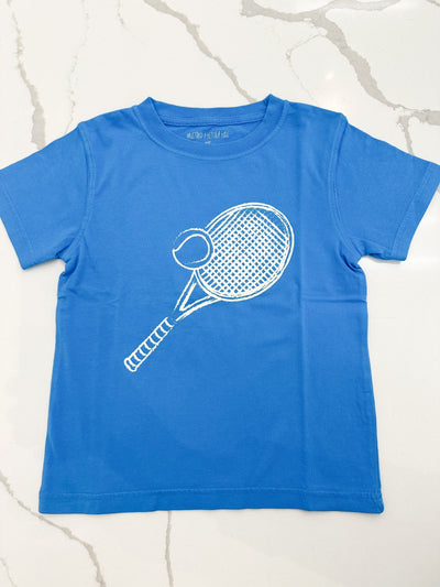 Blue Tennis Racket S/S T-Shirt