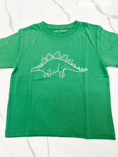 Green Stegosaurus S/S T-Shirt