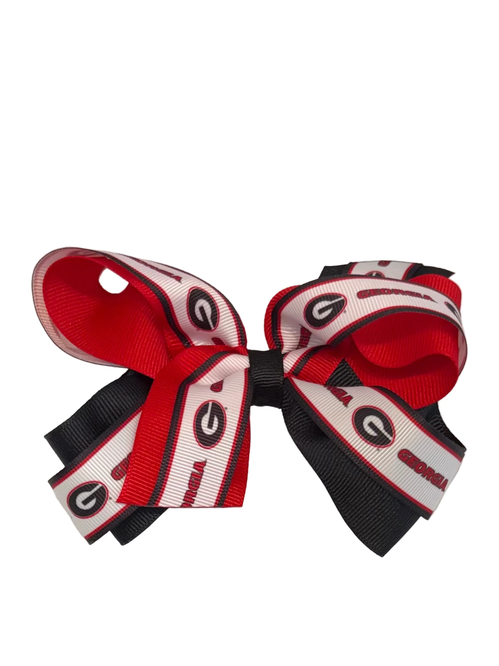 Logo Print Grosgrain Overlay Bow