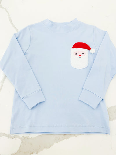 Sherpa Santa Blue Crewneck Shirt