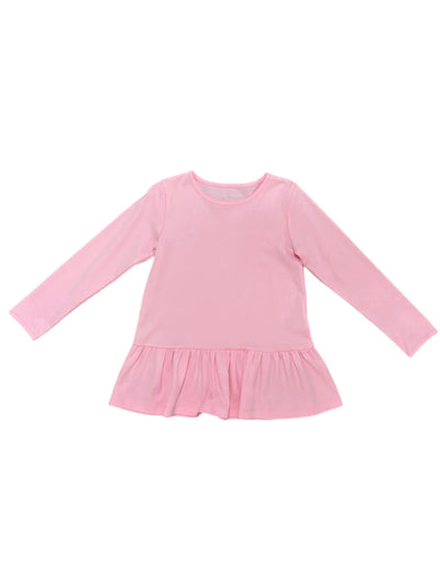 Peplum Knit Top - Pink