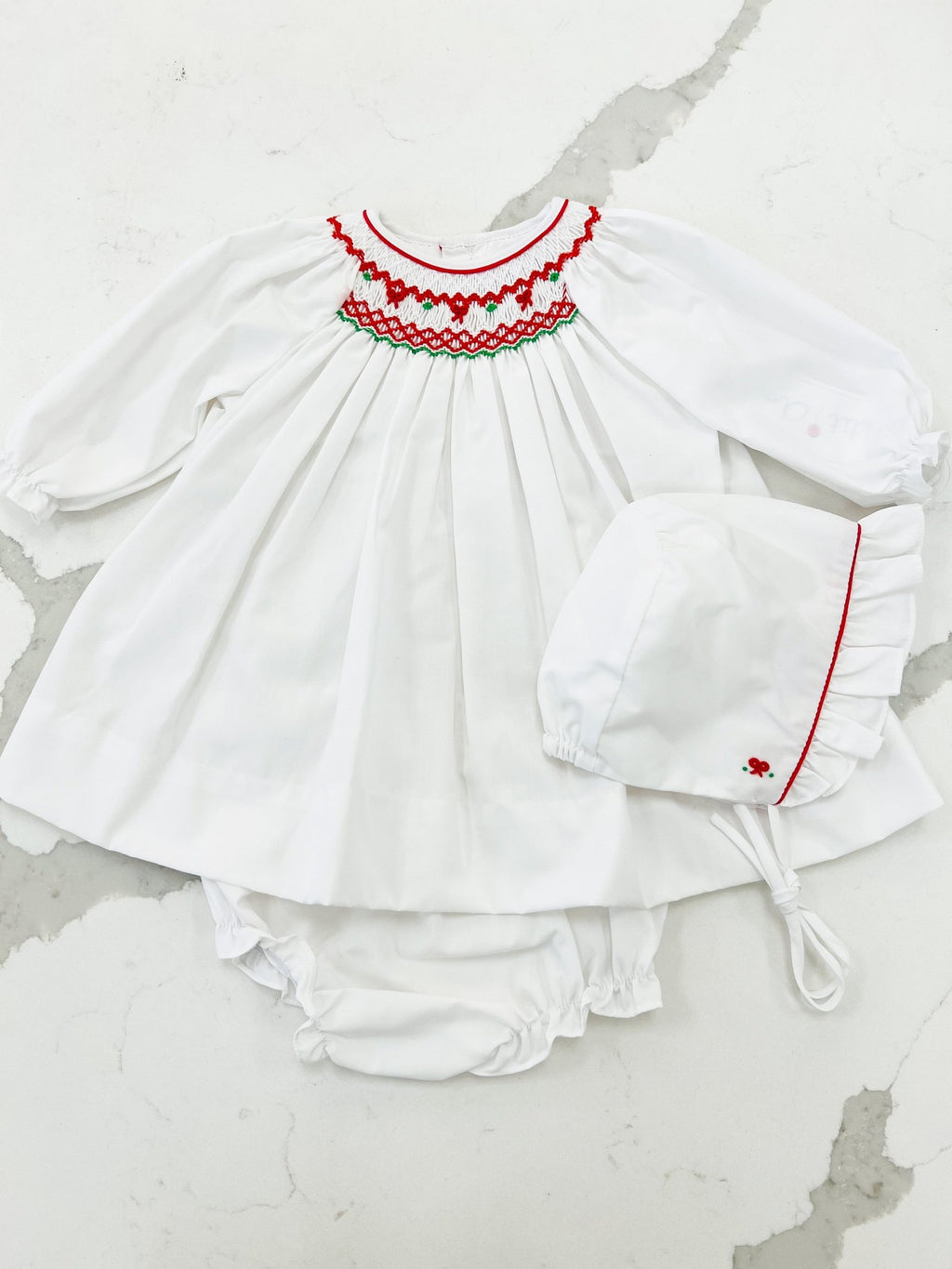 Ashley Smocked Christmas Dress Set