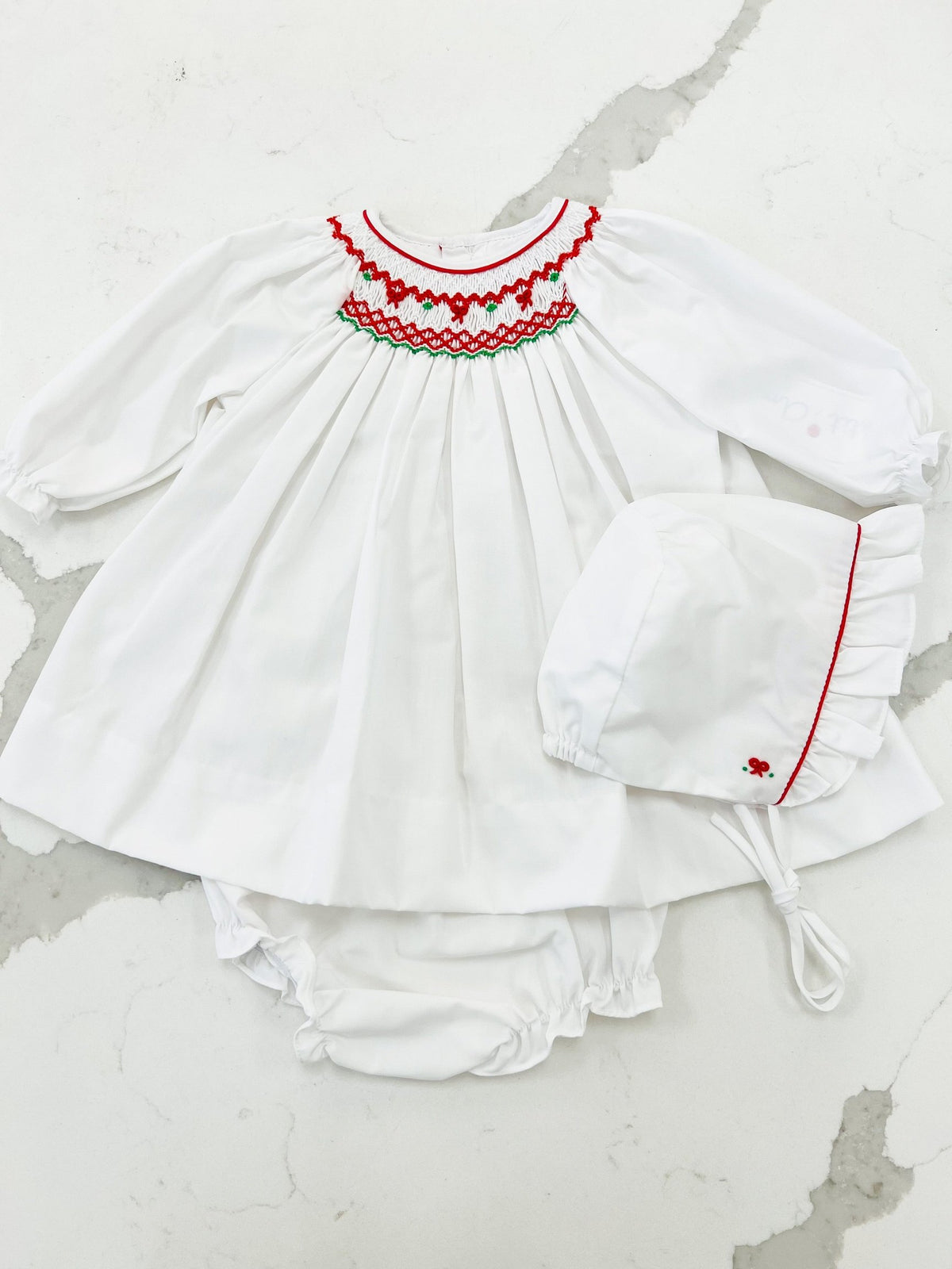 Ashley Smocked Christmas Dress Set