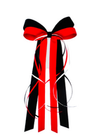 Two Tone Grosgrain & Satin Streamer Bows