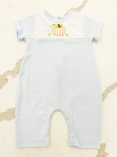Embroidered Pumpkin Knit Longall - Boy