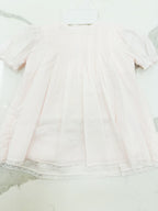 Lace Trimmed Pink Dress