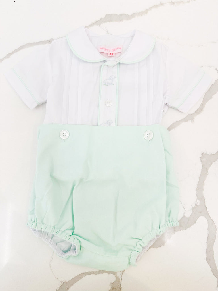 Winter Green Babycord Peggy Pocket Dungaree Dress - GOTS Certified Org