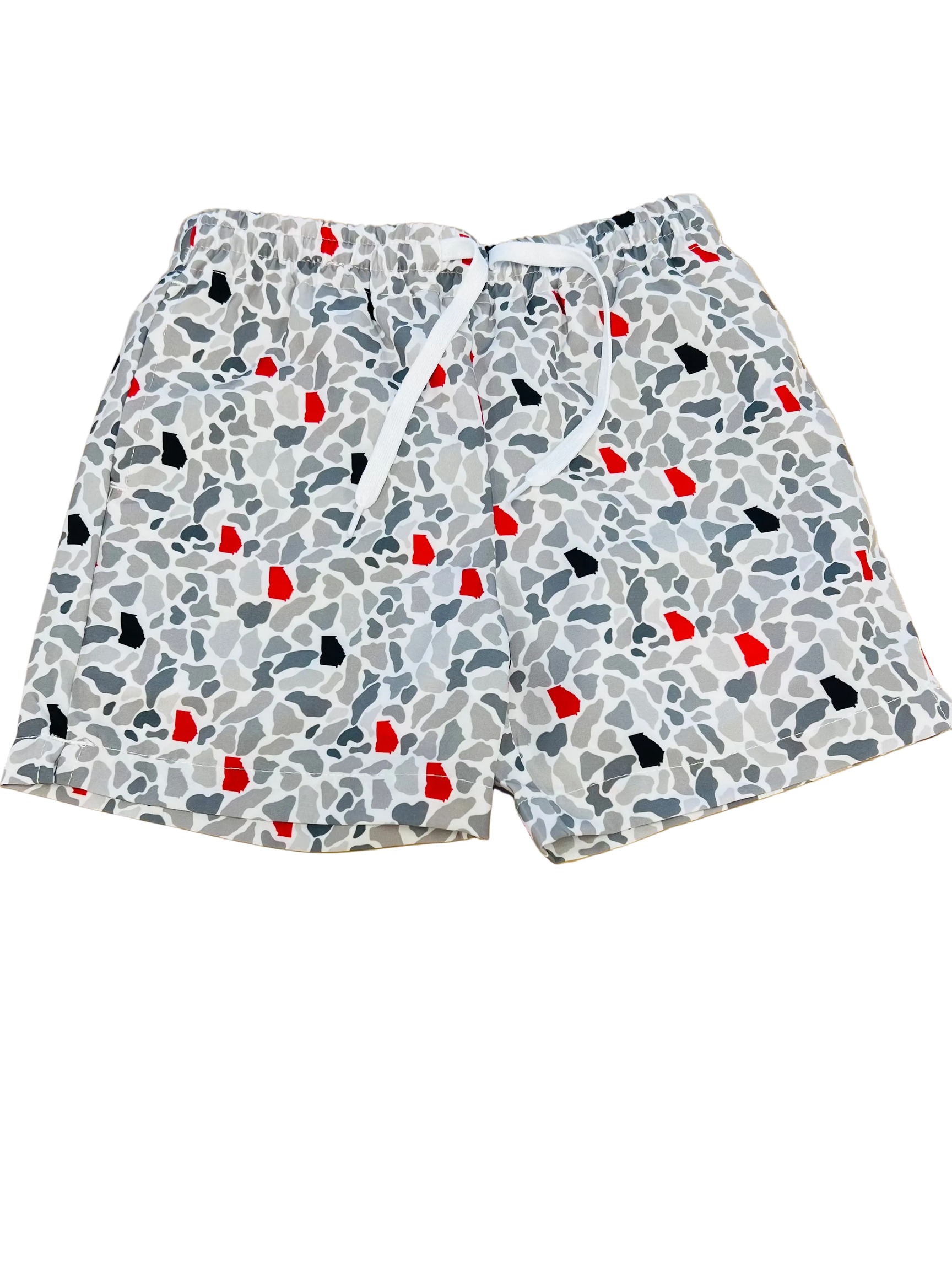 Georgia Camo Swim Red/Black/Grey
