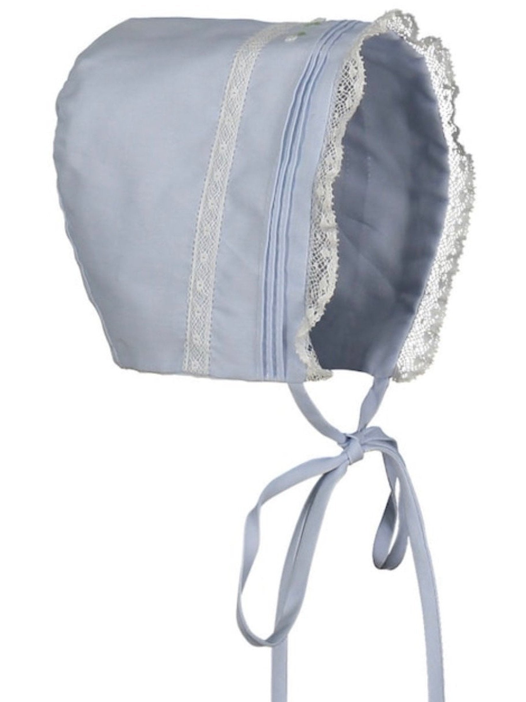 Floral Buillion & Lace Bonnet