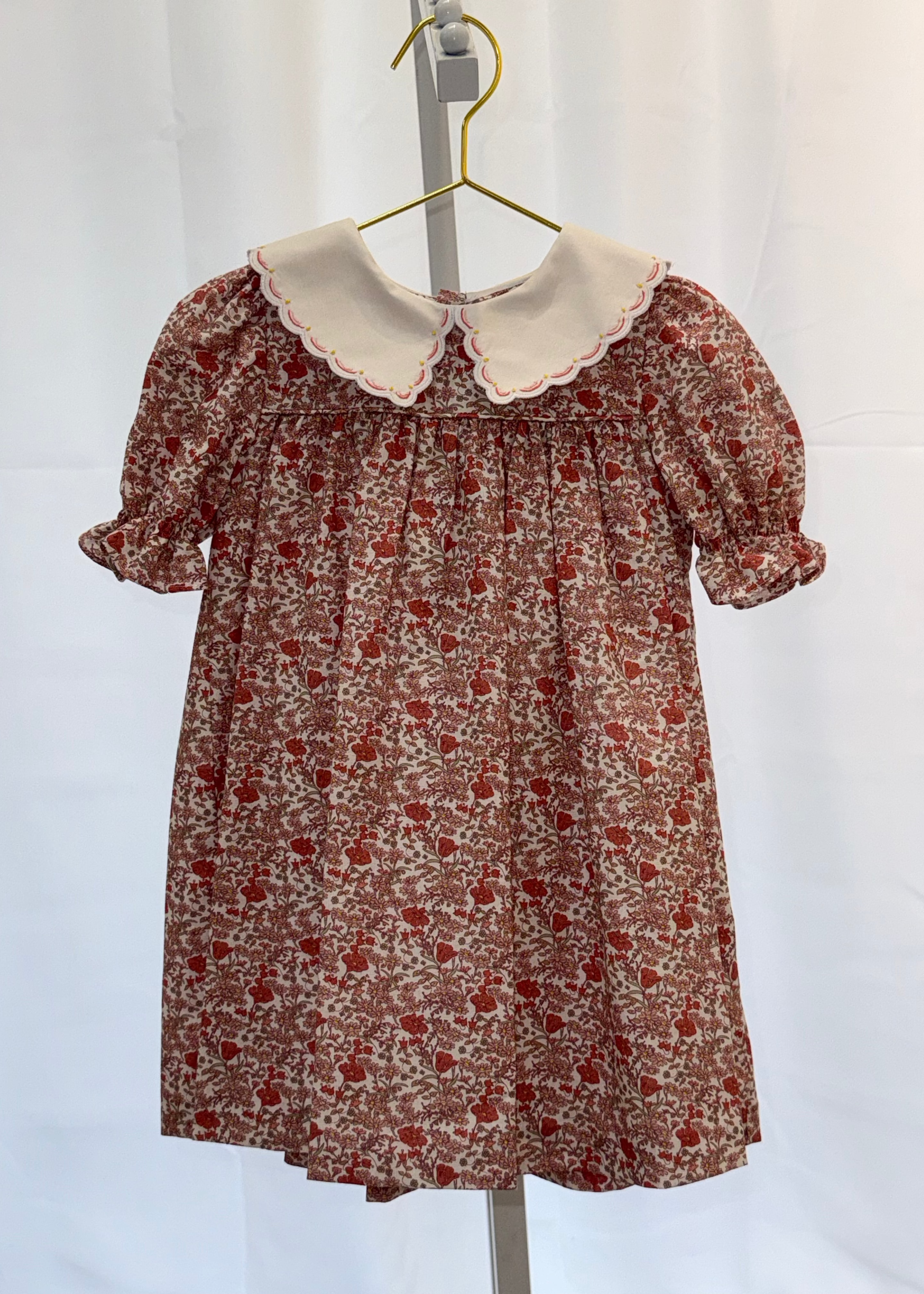 Retro Floral Pink Miller Dress