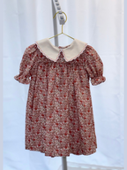 Retro Floral Pink Miller Dress