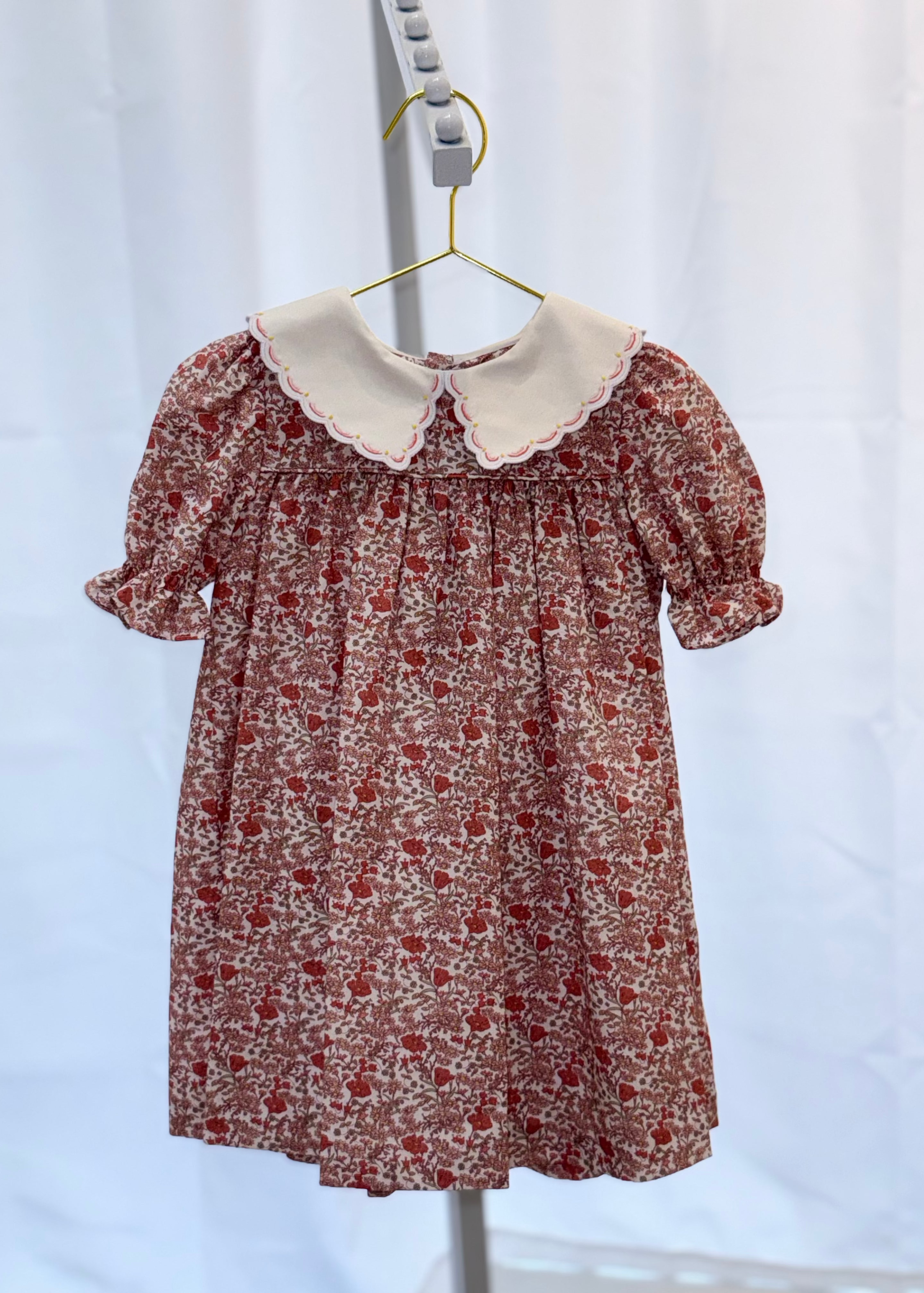Retro Floral Pink Miller Dress