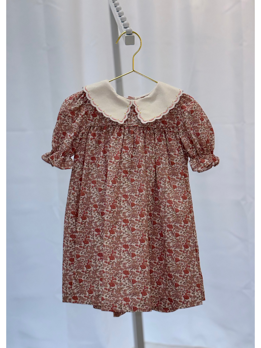 Retro Floral Pink Miller Dress