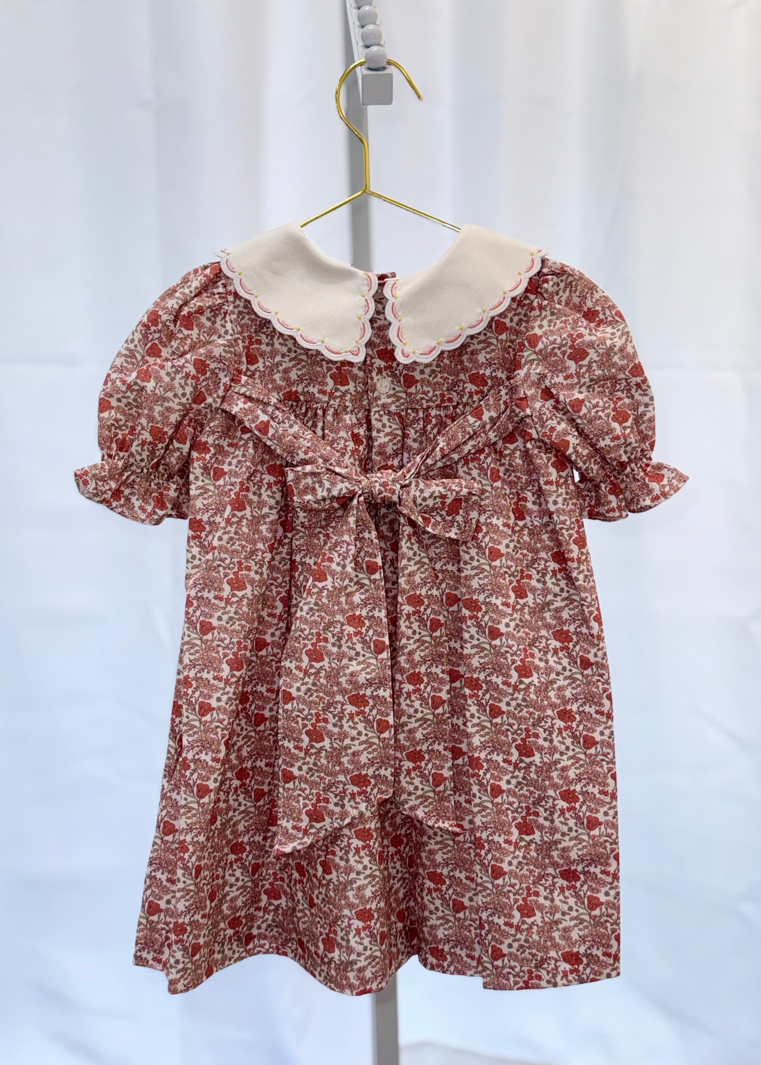Retro Floral Pink Miller Dress