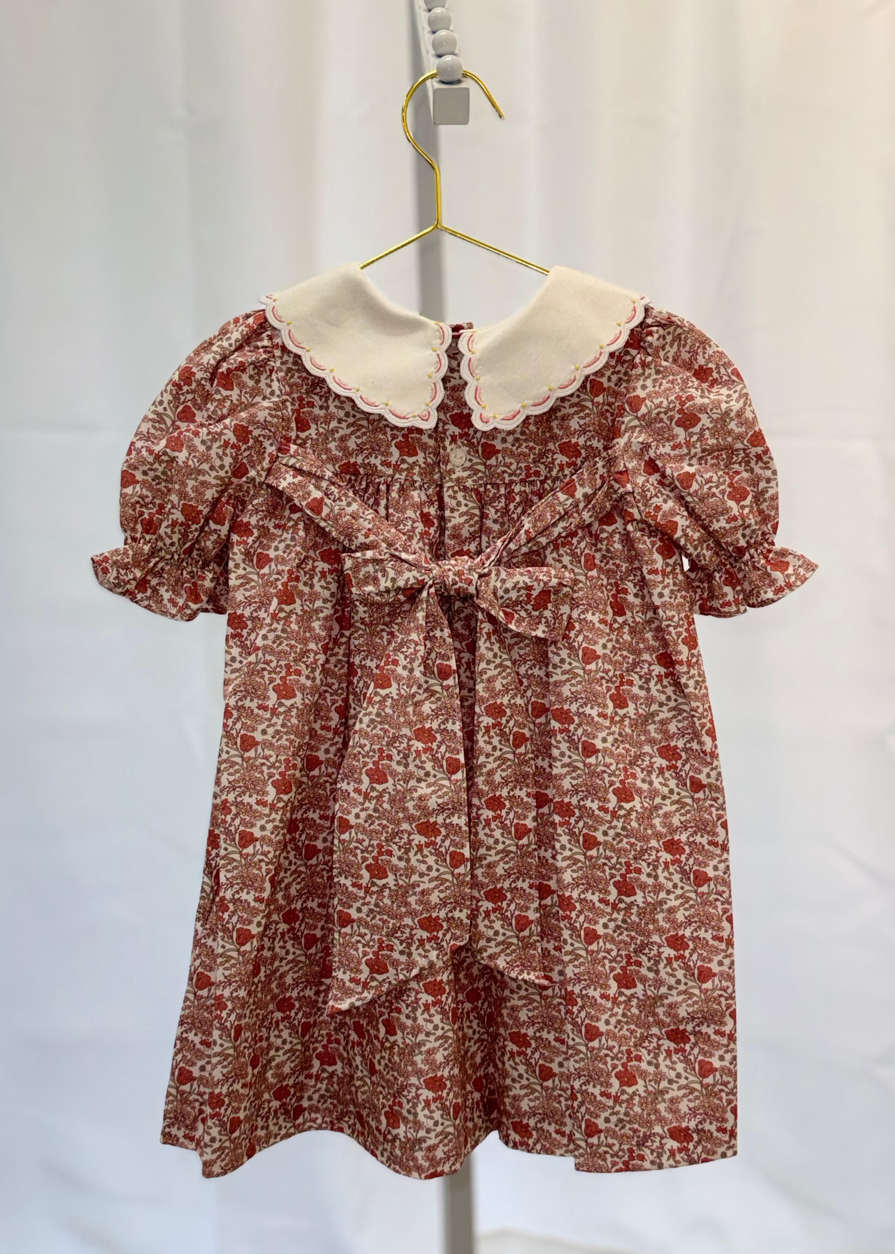 Retro Floral Pink Miller Dress