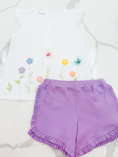 Butterfly Garden Shorts Set