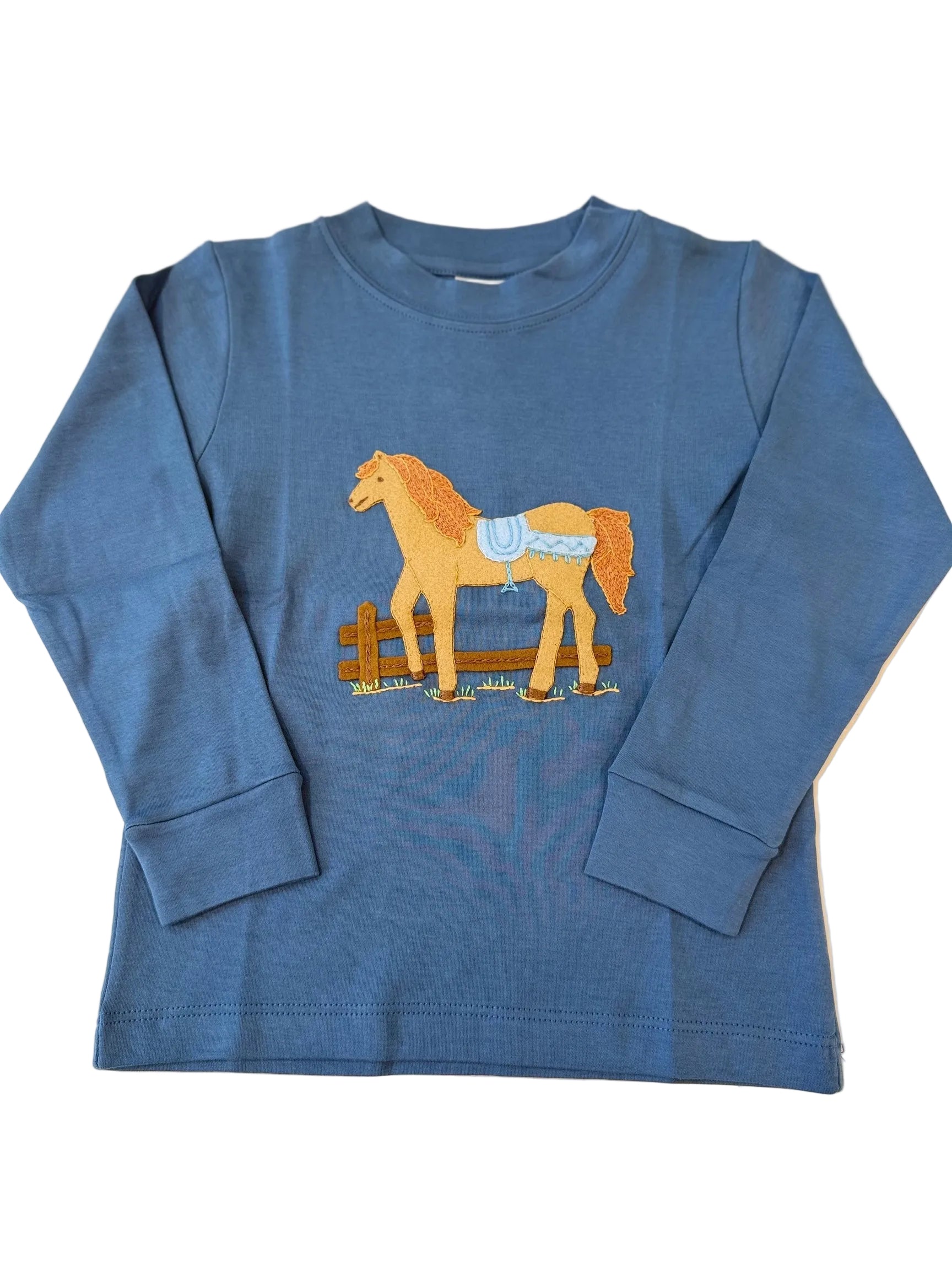 Blue Bucky Applique Tee