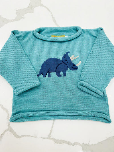 Triceratops Roll Neck Sweater