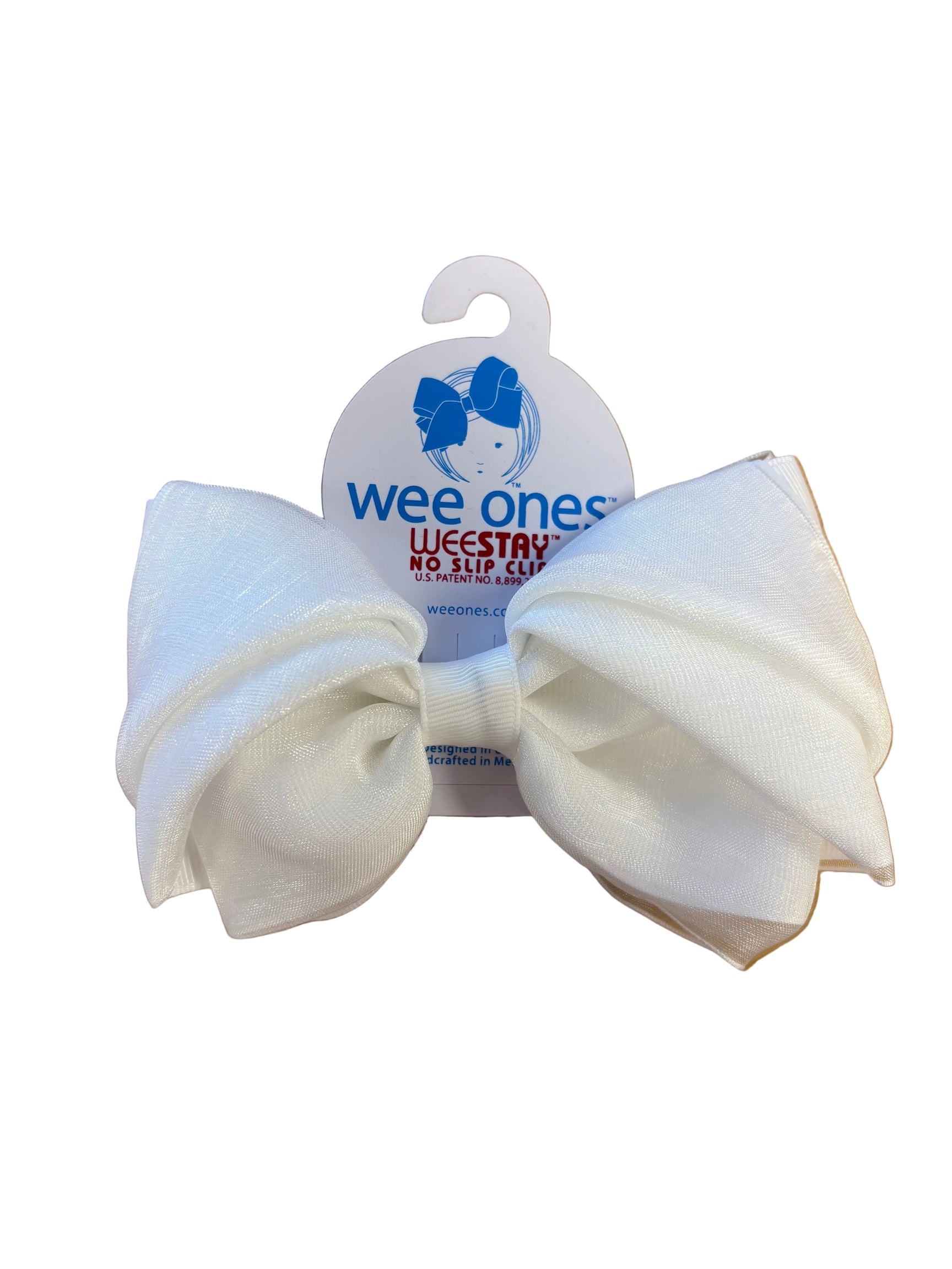 Organza Overlay Grosgrain Pleated Bow
