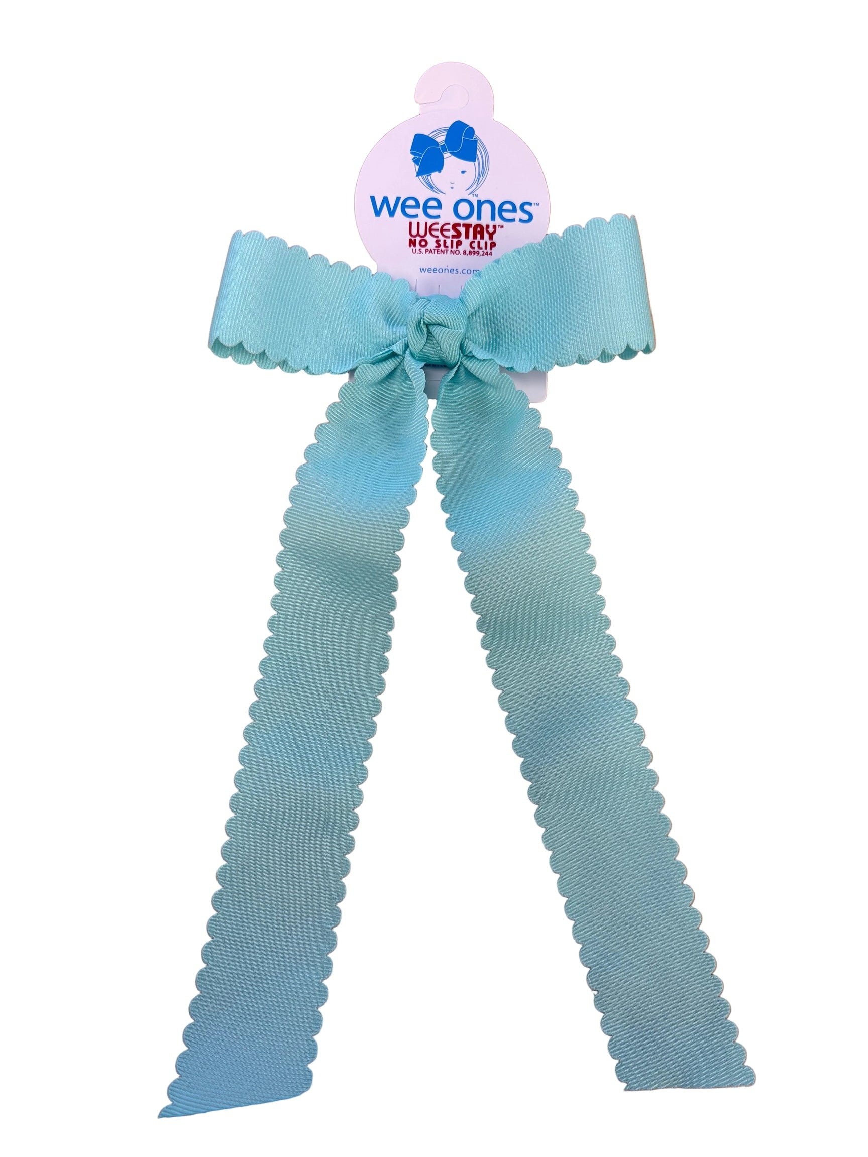 Scalloped Edge Bow with Streamer Tails