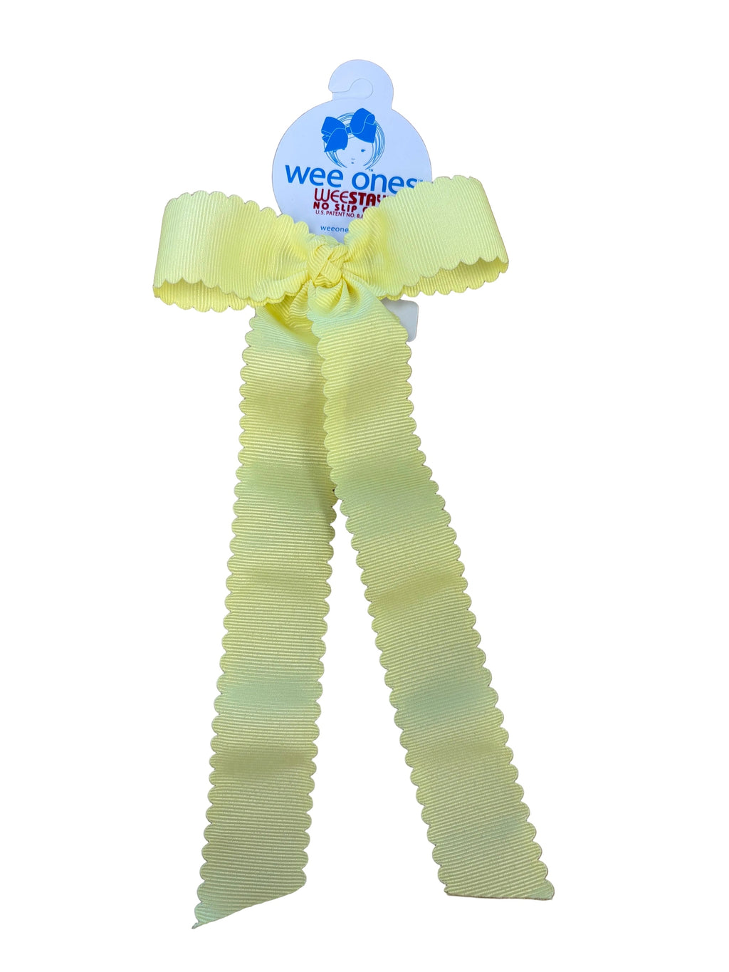 Scalloped Edge Bow with Streamer Tails