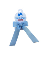 Tiny Grosgrain Bowtie with Knot Wrap and Streamer Tails