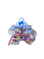 Princess w/Pink Edge Grosgrain Bow