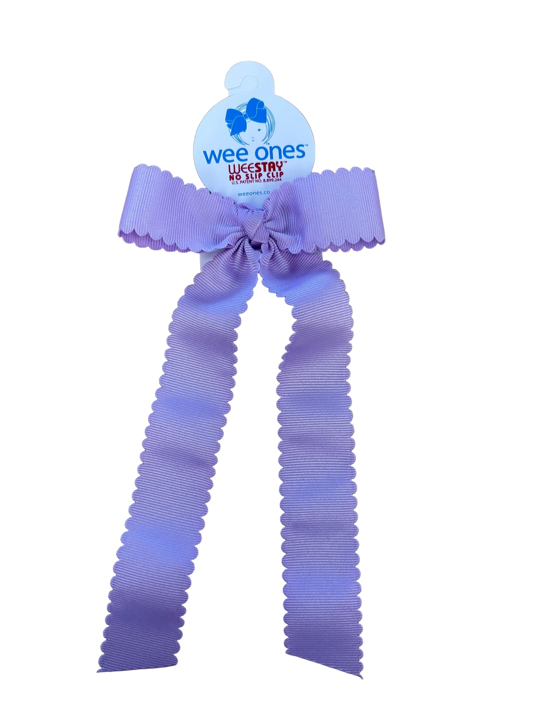 Scalloped Edge Bow with Streamer Tails