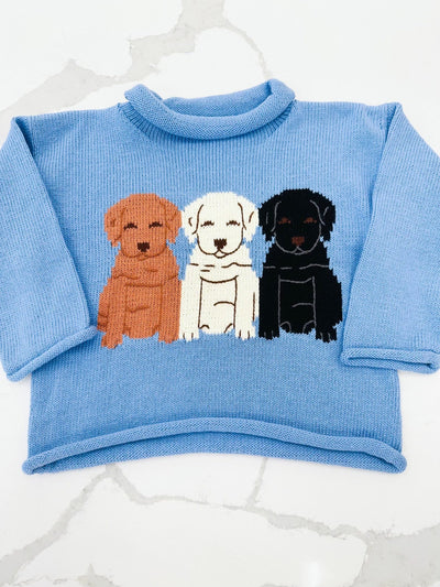 Three Puppies Roll Neck Sweater