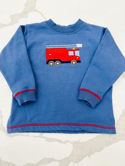 Firetruck Sweatshirt w/ Top Stitching