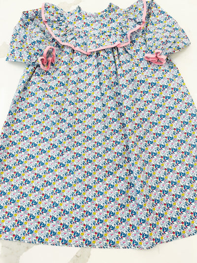 Rae Blue Flowers Dress