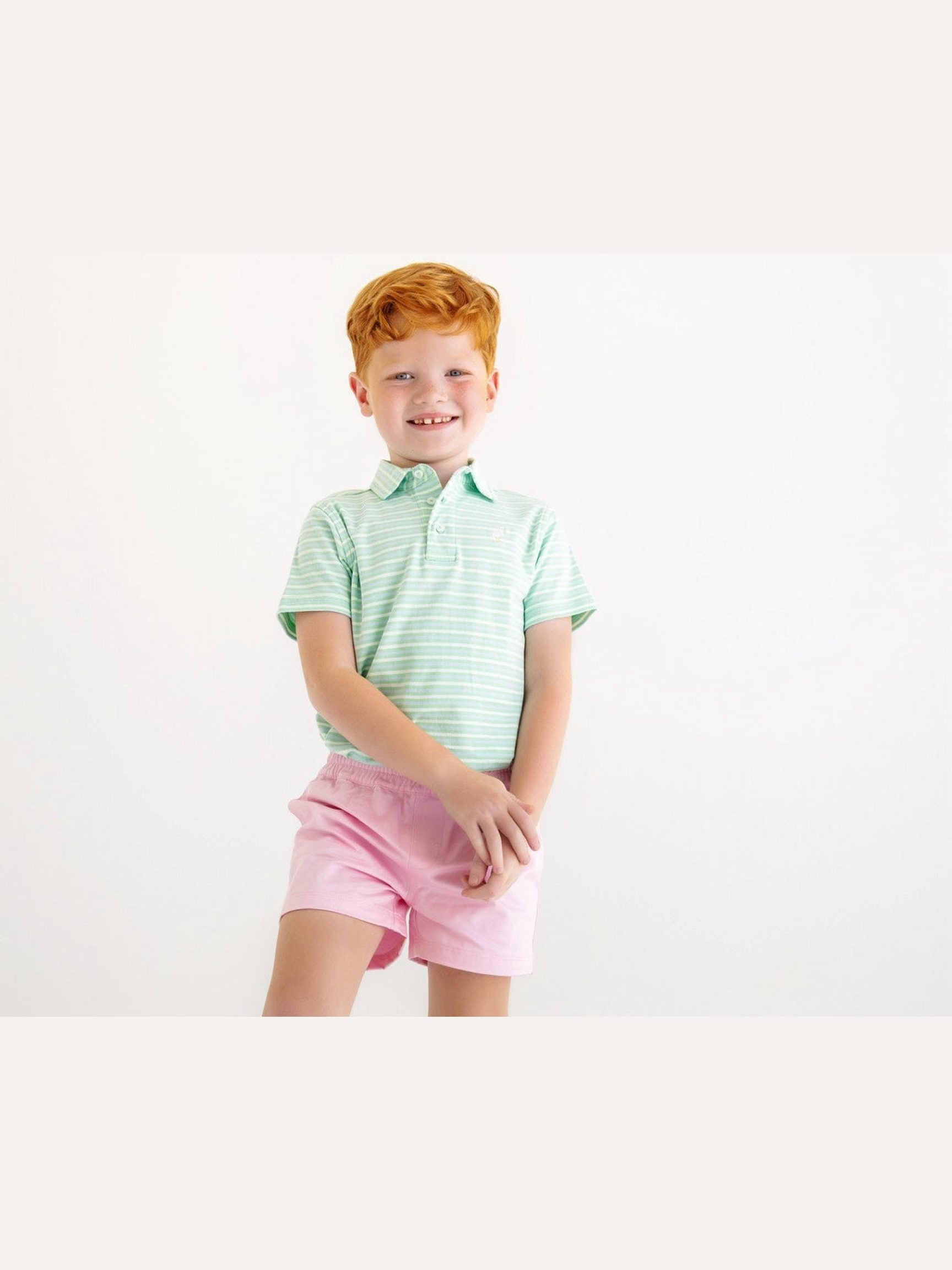 Prim & Proper Polo- Summer County Stripe