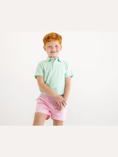 Prim & Proper Polo- Summer County Stripe