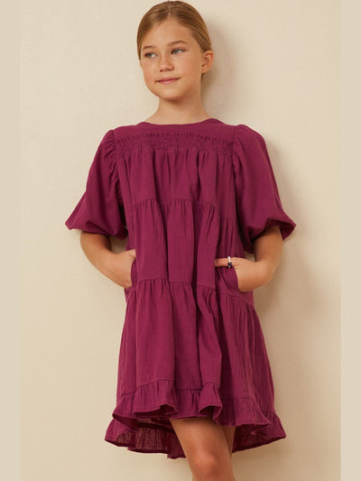 Phoebe Blossom Tween Tiered Dress