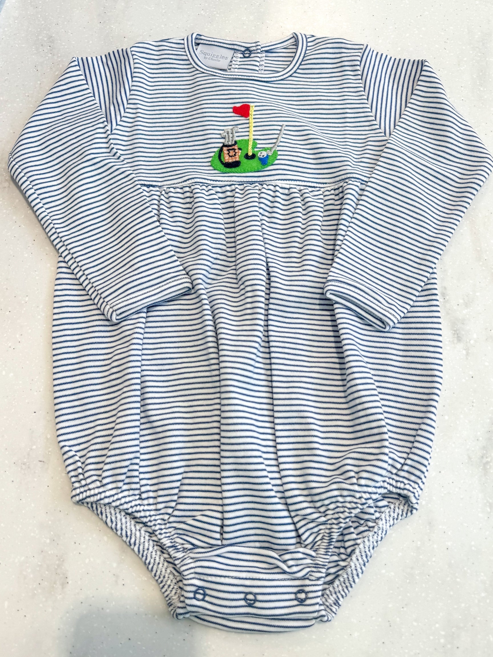 Golf Green Applique Romper