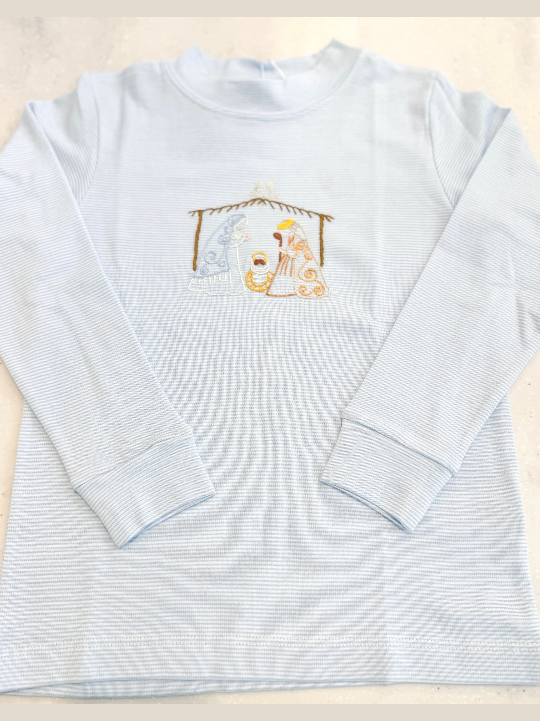 Silent Night Blue Crewneck Shirt
