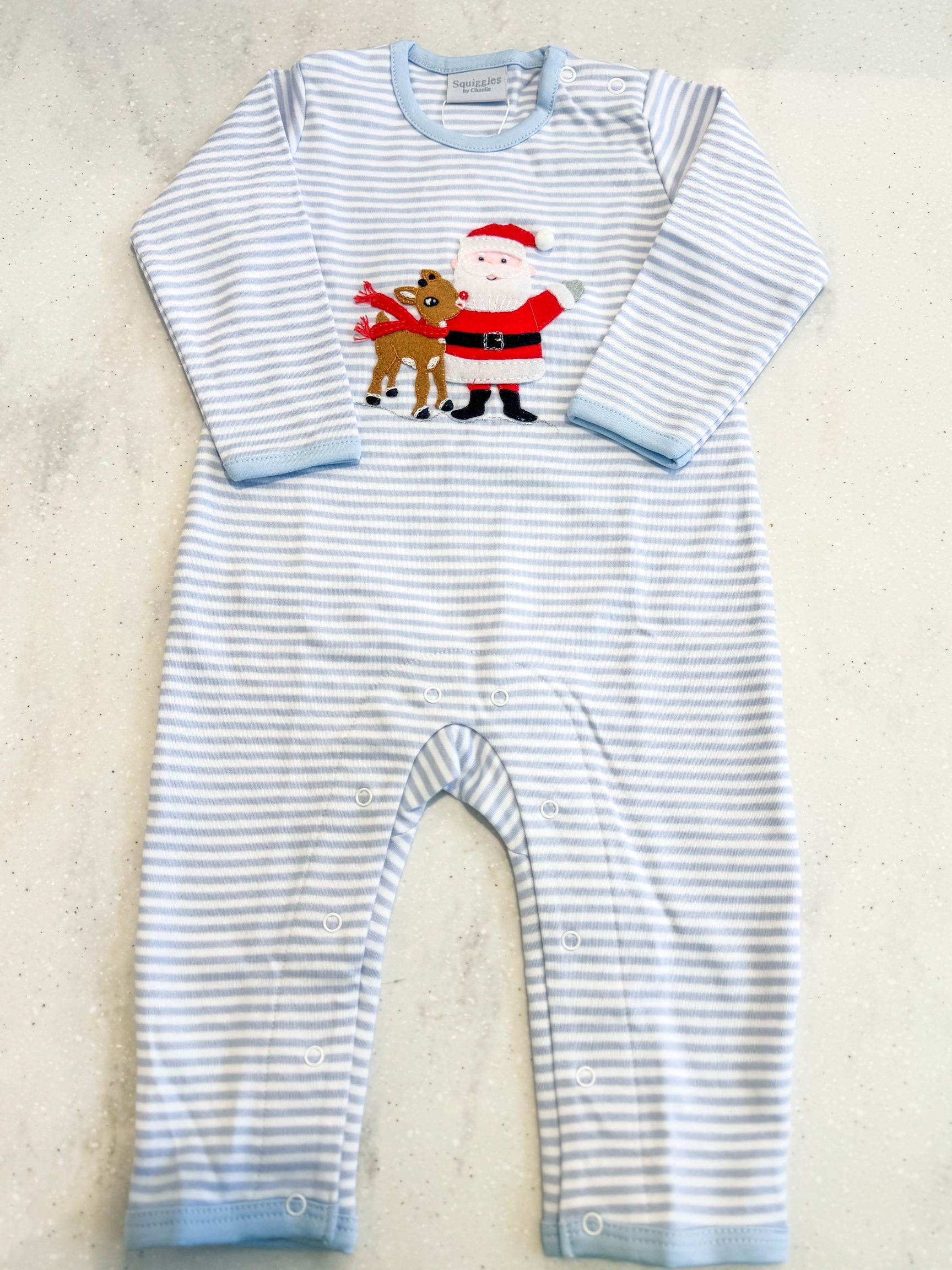 Rudolph and Nick Knit Romper