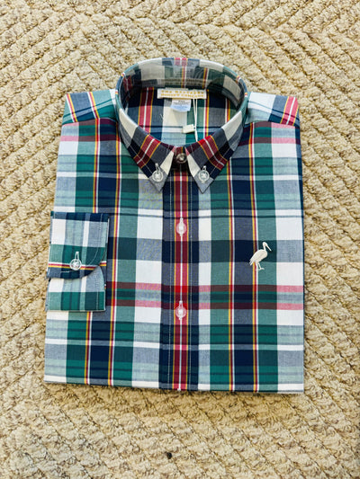 Dean's List Dress Shirt - Field Park Plaid/Keeneland Khaki