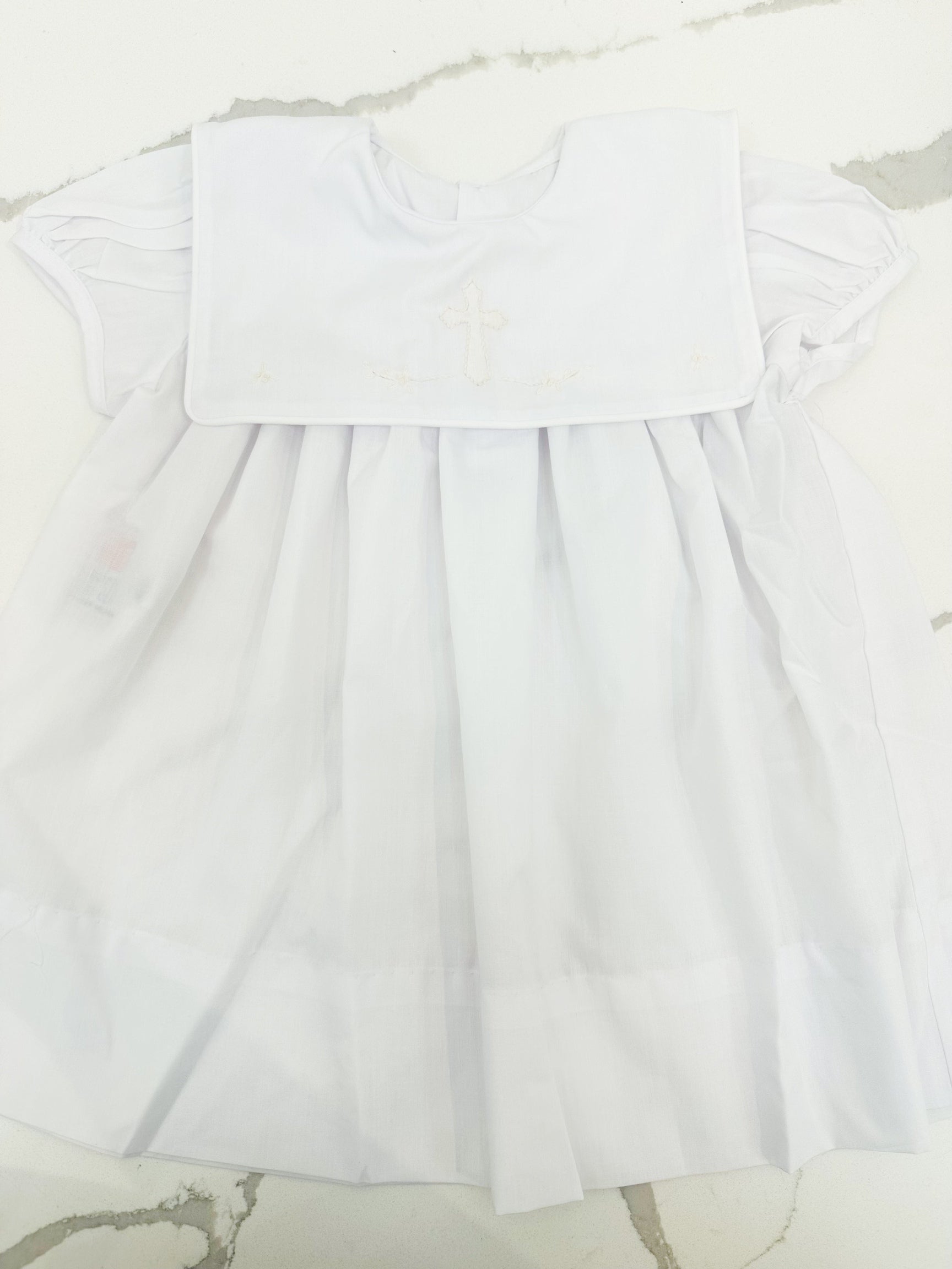 White Ellis Dress - Cross