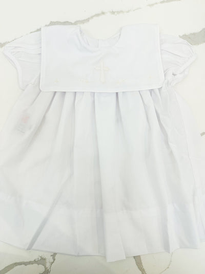 White Ellis Dress - Cross