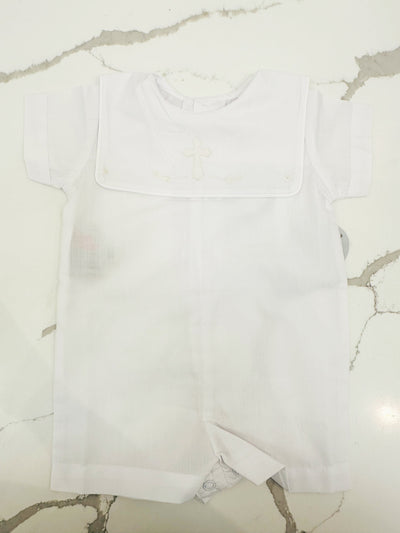 Ellis Embroidered Cross Romper