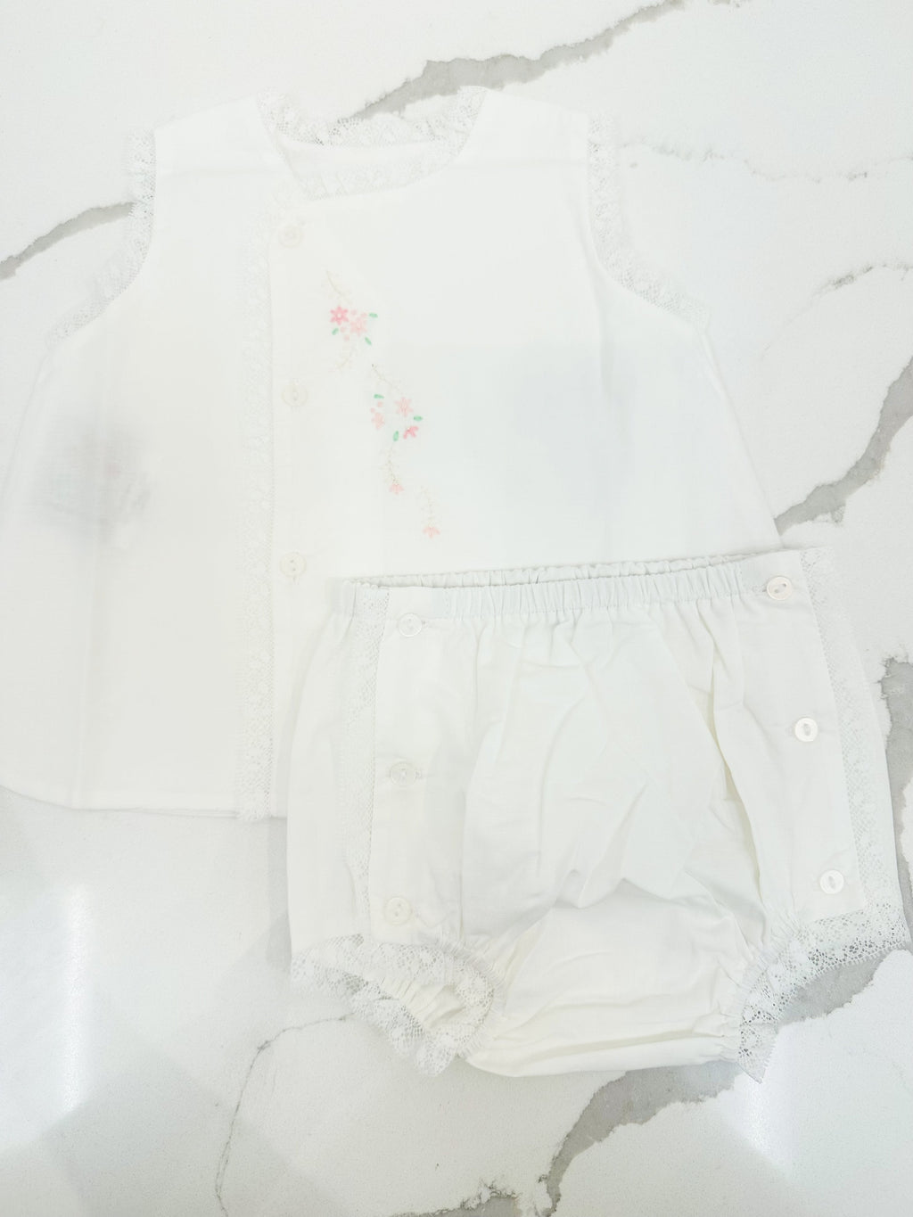 Blanche Diaper Set