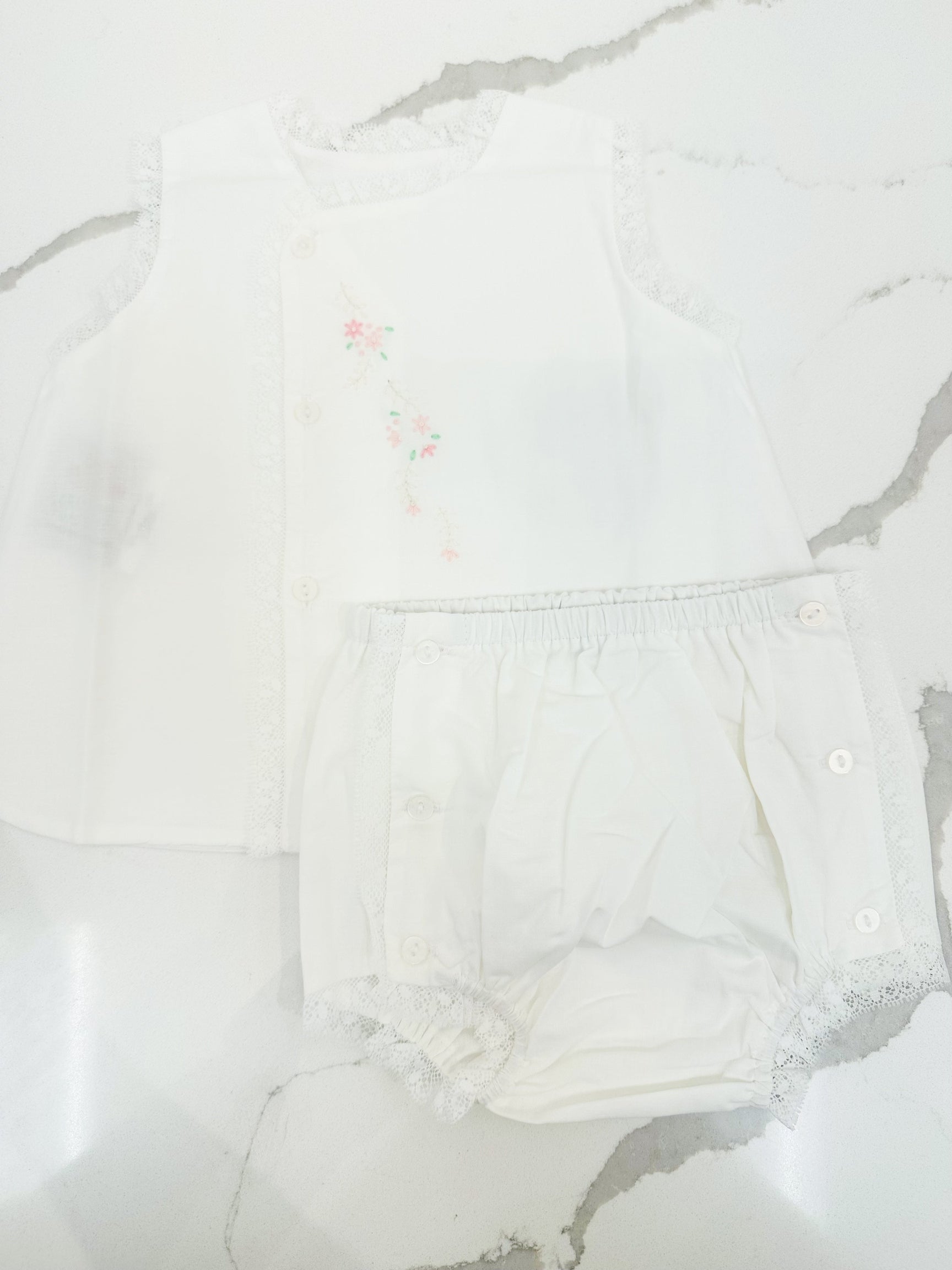 Blanche Diaper Set