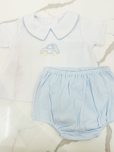 Bailey Diaper Set - Blue Car