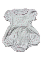Juliette's Classics Print Ruffle Short Sleeve Bubble