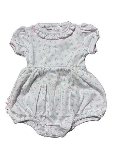 Juliette's Classics Print Ruffle Short Sleeve Bubble