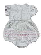 Juliette's Classics Print Ruffle Short Sleeve Bubble