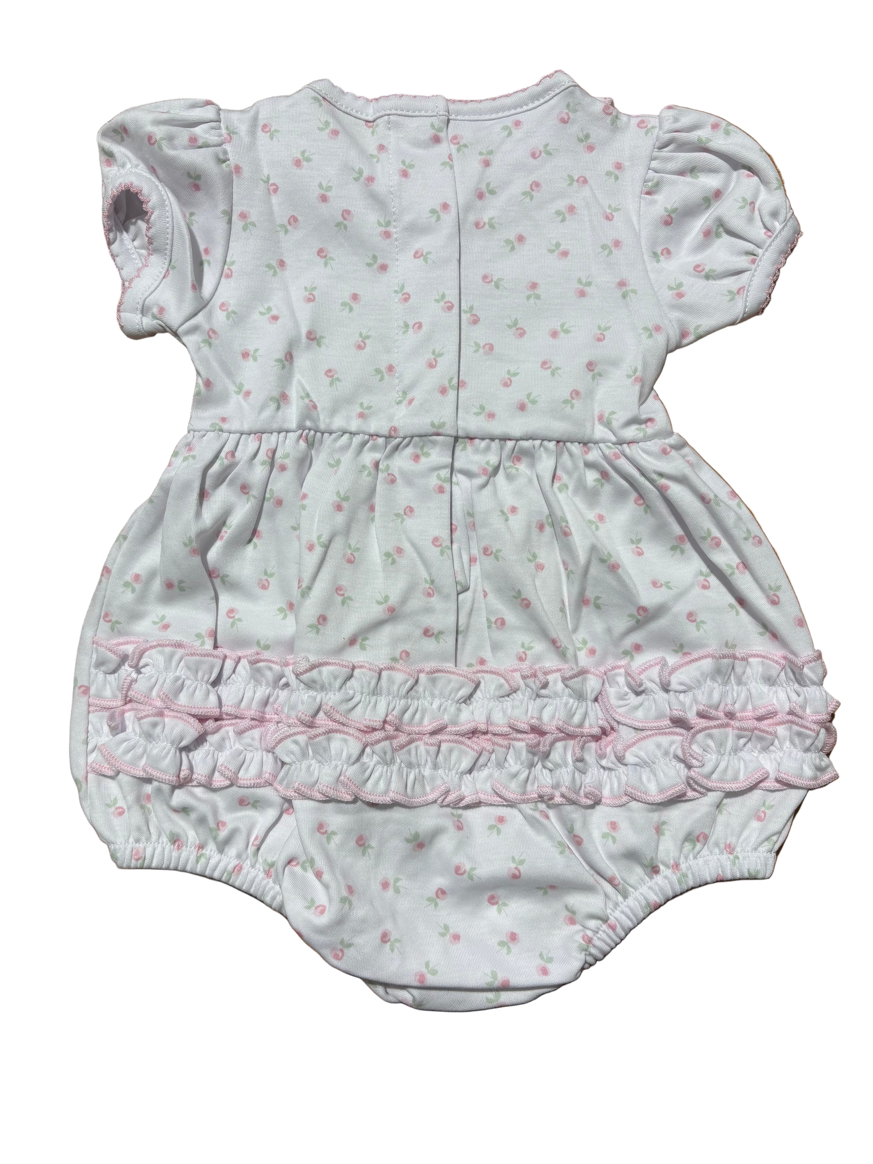 Juliette's Classics Print Ruffle Short Sleeve Bubble