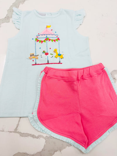 Merry Go Round Shorts Set