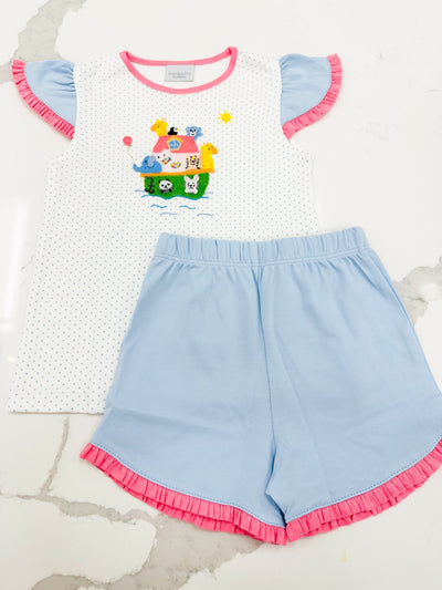 2x2 Noah's Ark Shorts Set